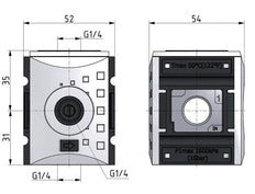 Distributor G1/4 2700 l/min Futura 1