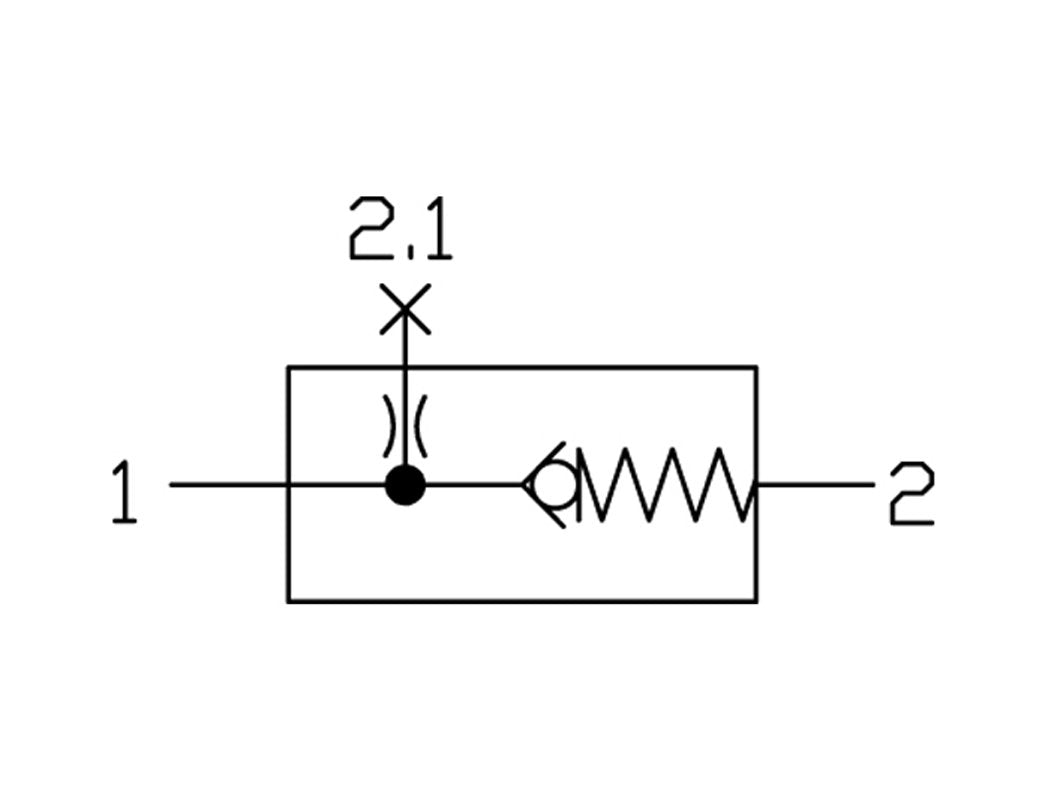 Distributor G1/4 1000 l/min with Check Valve Futura 0