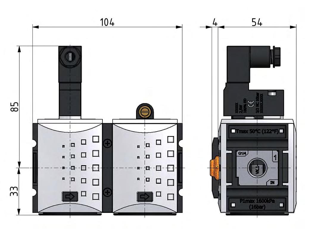 Soft-start Valve G3/8x1/4 24VDC 1300 l/min Futura 1