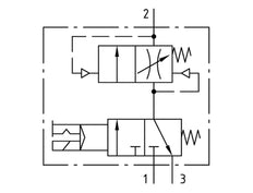 Soft-start Valve G3/8x1/4 24VDC 1300 l/min Futura 1