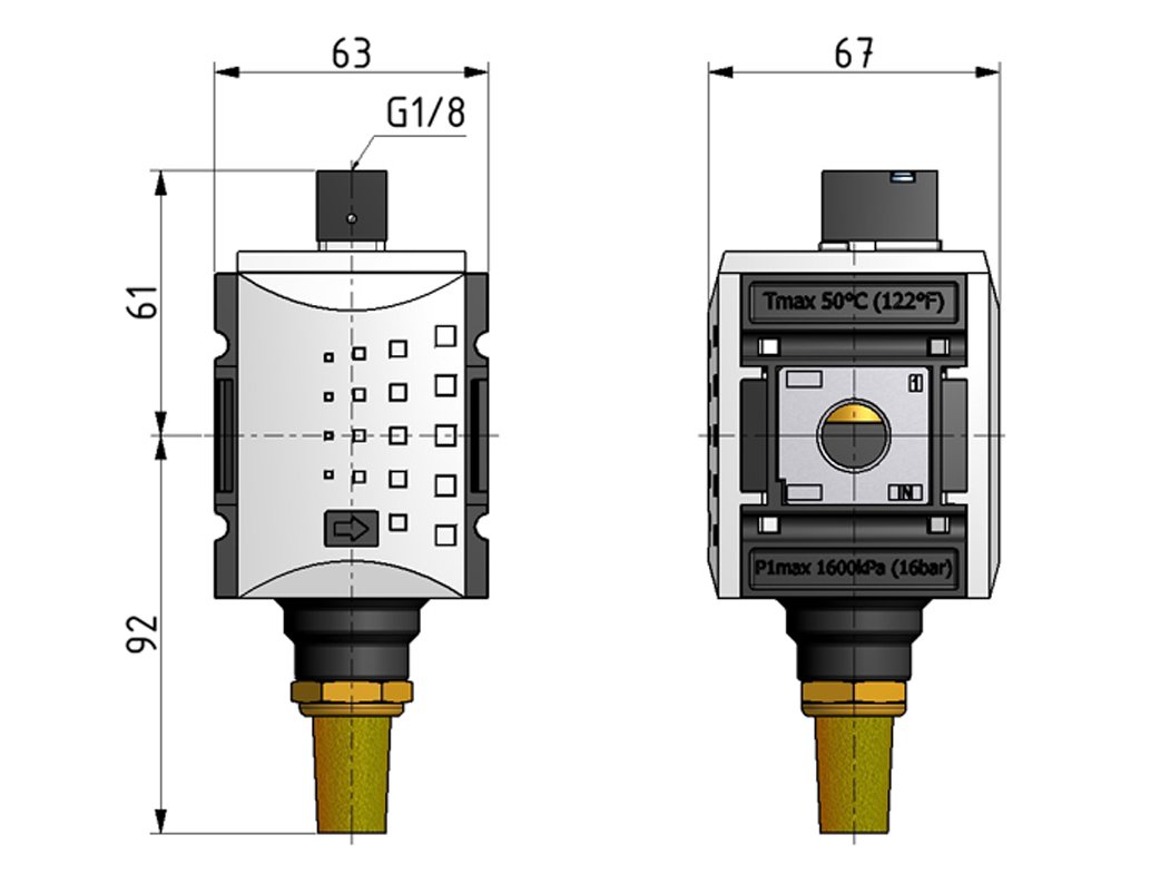 3/2 Valve G3/8 Pneumatic Operated 4300 l/min Futura 2