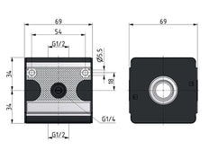 Distributor G1/2 11000 l/min Multifix 2