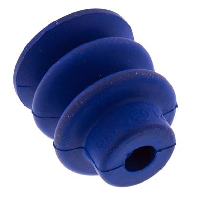 30mm Bellows PUR Blue Vacuum Suction Cup Stroke 13mm