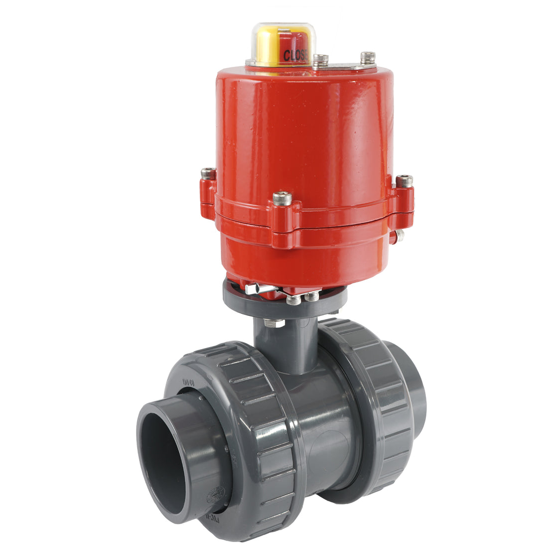 50mm 12V DC VDL 2-way PVC Electrical ball valve