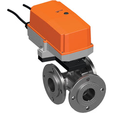Belimo 3-Way Characterized Valve DN50 Flange Kvs25 24VAC/DC 90s 2/3-point 20Nm IP67 R7050R25-B3/SR24P