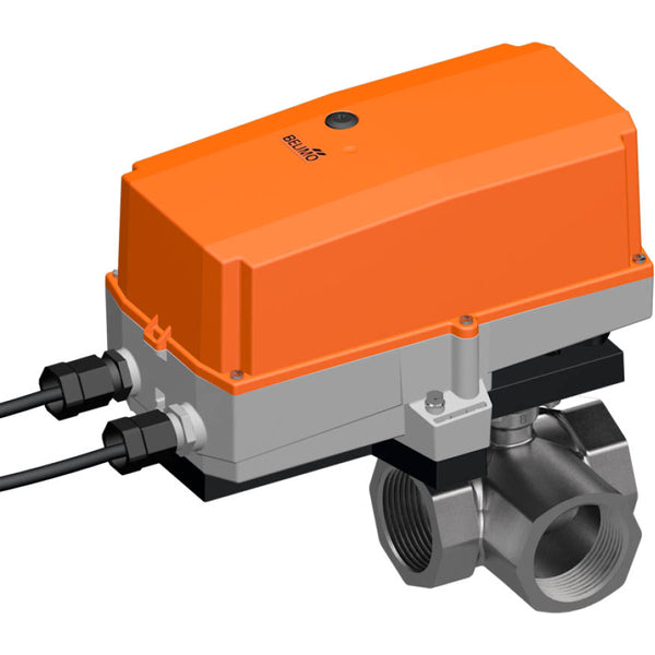 Belimo 3-Way Ball Valve Rp2 Kvs24 24VAC/DC 90s 2/3-point 20Nm IP67 R3050-BL3/SR24P