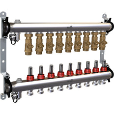 Belimo Manifold 9 x Zone Valves 24VAC/DC 75s 2/3-point 1Nm IP40 Terminal EM-ECQ-09F/CQ24A-T