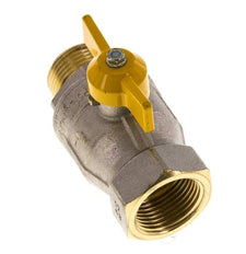 Male To Female R/Rp 1 inch Gas 2-Way Butterfly handle Brass Ball Valve