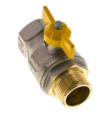 Male To Female R/Rp 1 inch Gas 2-Way Butterfly handle Brass Ball Valve