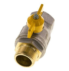 Male To Female R/Rp 1 inch Gas 2-Way Butterfly handle Brass Ball Valve