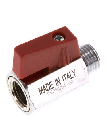 Male To Female G 1/4 inch 2-Way Brass Mini Ball Valve 15 Bar