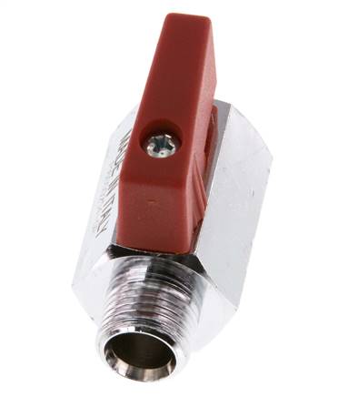 Male To Female G 1/4 inch 2-Way Brass Mini Ball Valve 15 Bar