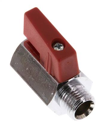 Male To Female G 1/4 inch 2-Way Brass Mini Ball Valve 15 Bar