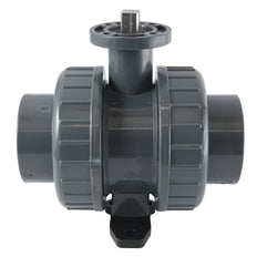 63mm 2-Way PVC Ball Valve ISO-Top Socket - 614 - VDL
