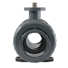 63mm 2-Way PVC Ball Valve ISO-Top Socket - 614 - VDL