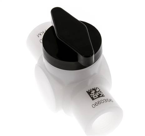 PVDF 2-way Ball Valve G 1/2'' FKM Vacuum