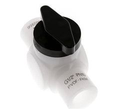 PVDF 2-way Ball Valve G 1/2'' FKM Vacuum