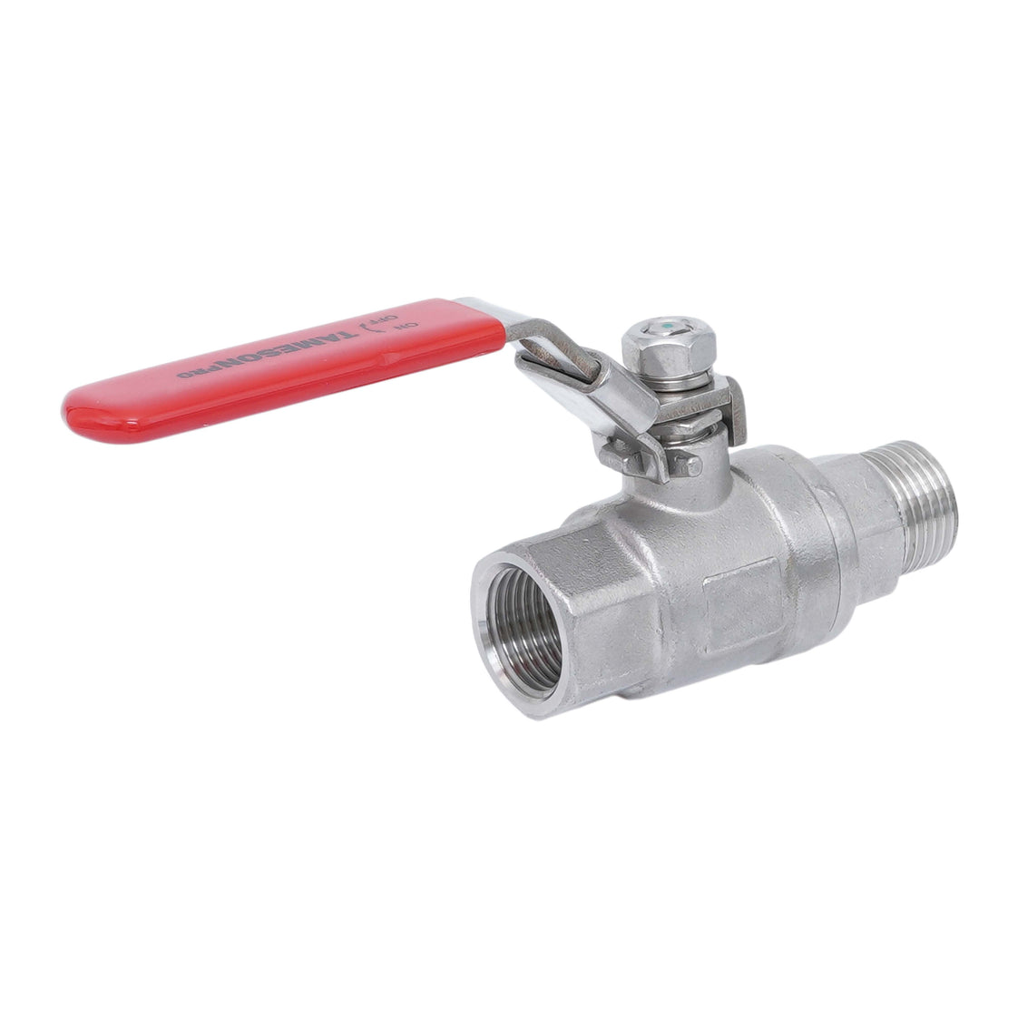 R/Rp 3/4'' 2-Piece 2-Way Stainless Steel Ball Valve 69 bar RTFE - TamesonPRO 1112-034