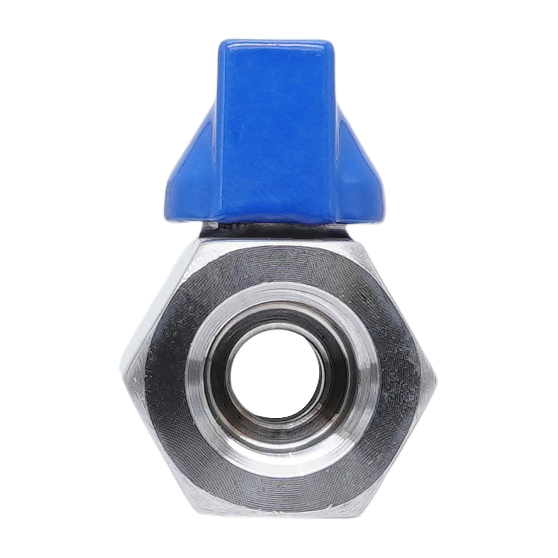 G 3/8'' F/F 2-Way Stainless Steel Mini Ball Valve 69 bar PTFE - TamesonPRO 1113-038-F