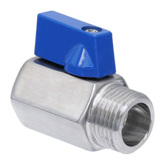 G 1/2'' M/F 2-Way Stainless Steel Mini Ball Valve 69 bar PTFE - TamesonPRO 1113-012-MF
