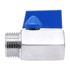 G 1/2'' M/F 2-Way Stainless Steel Mini Ball Valve 69 bar PTFE - TamesonPRO 1113-012-MF
