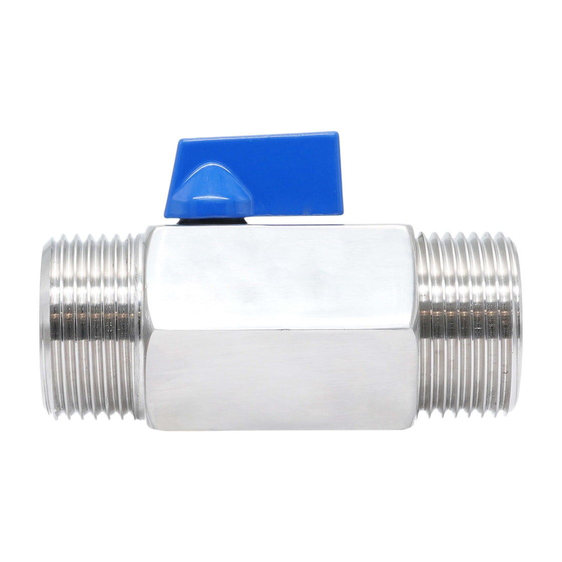 G 1'' M/M 2-Way Stainless Steel Mini Ball Valve 69 bar PTFE - TamesonPRO 1113-100-M