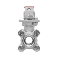 Rp 1/2'' 3-Piece 2-Way Stainless Steel Ball Valve 69 bar RTFE ISO-Top F03/F04 - TamesonPRO 1121-012