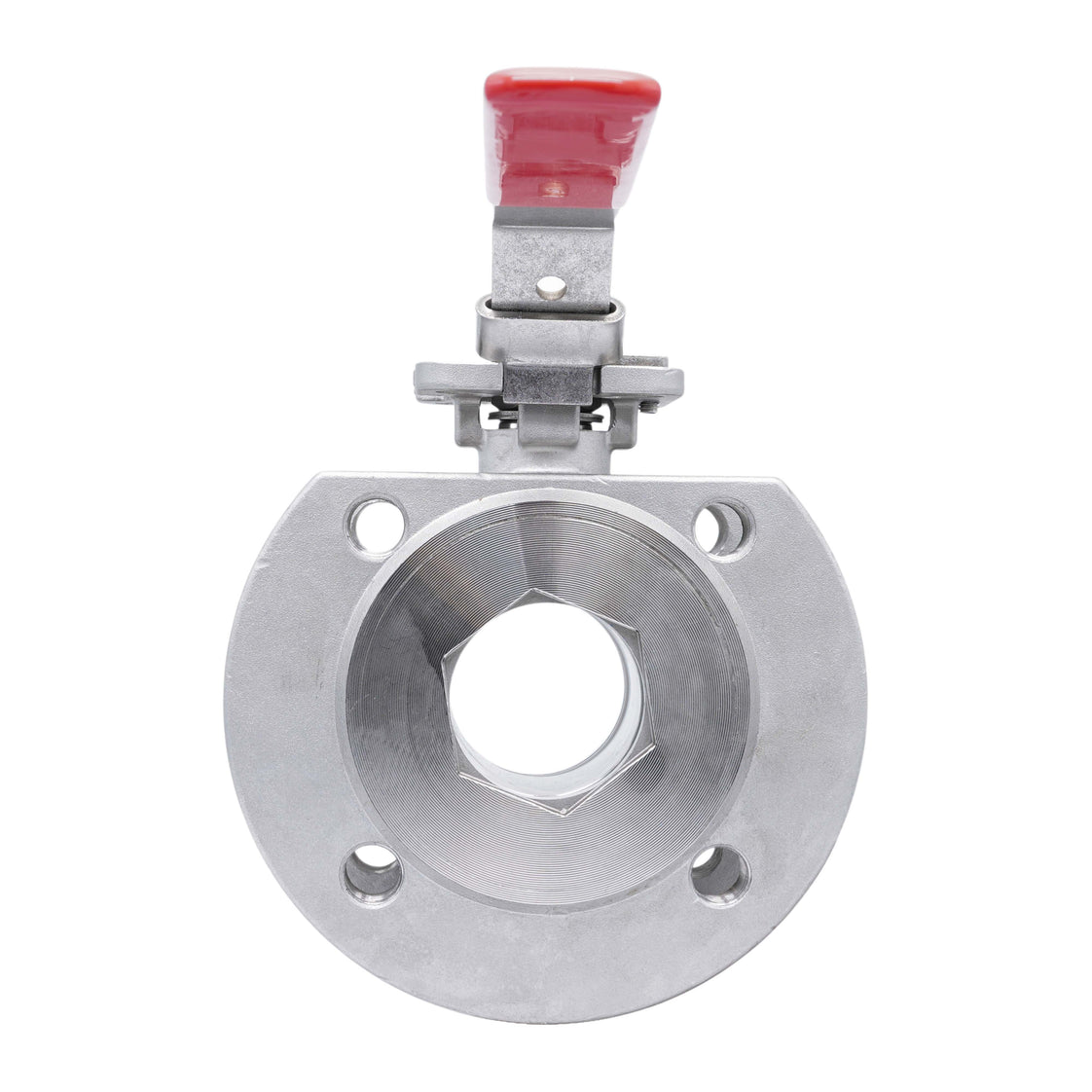 DN20 PN40 1-Piece 2-Way Stainless Steel Flanged Ball Valve PTFE ISO-Top F03 - TamesonPRO 1122-020