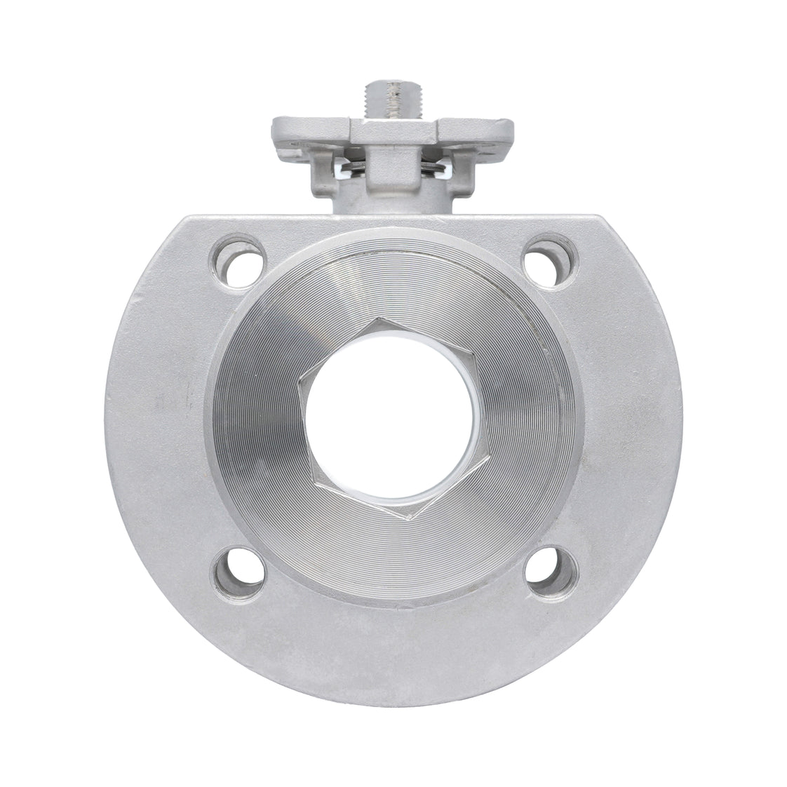 DN20 PN40 1-Piece 2-Way Stainless Steel Flanged Ball Valve PTFE ISO-Top F03 - TamesonPRO 1122-020