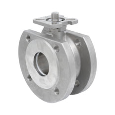 DN20 PN40 1-Piece 2-Way Stainless Steel Flanged Ball Valve PTFE ISO-Top F03 - TamesonPRO 1122-020