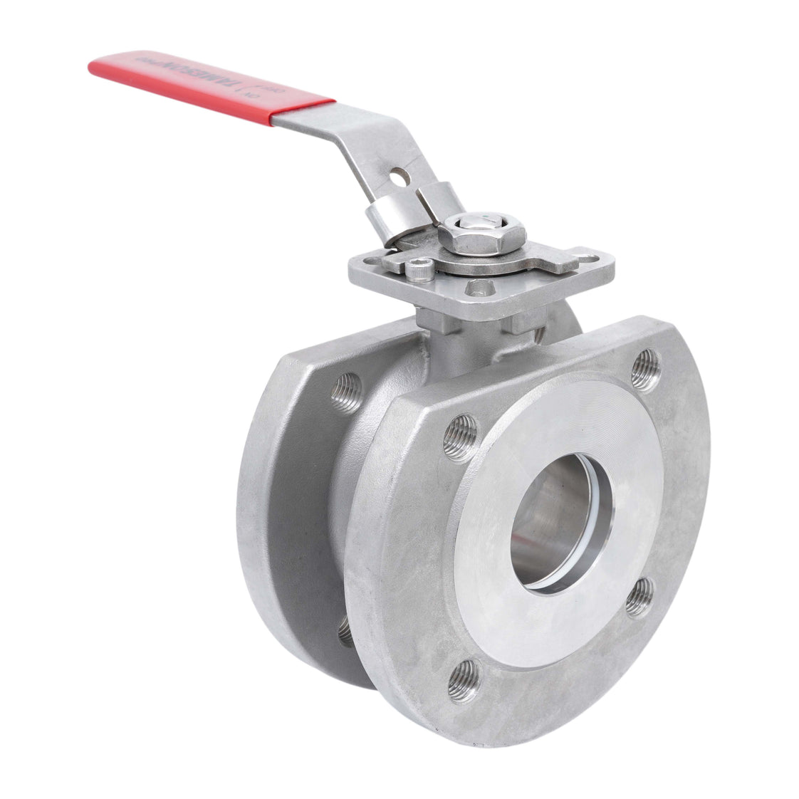 DN20 PN40 1-Piece 2-Way Stainless Steel Flanged Ball Valve PTFE ISO-Top F03 - TamesonPRO 1122-020