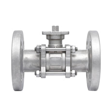 DN25 PN40 3-Piece 2-Way Stainless Steel Flanged Ball Valve PTFE ISO-Top F04/F05 - TamesonPRO 1124-025