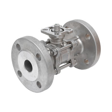 DN25 PN40 3-Piece 2-Way Stainless Steel Flanged Ball Valve PTFE ISO-Top F04/F05 - TamesonPRO 1124-025