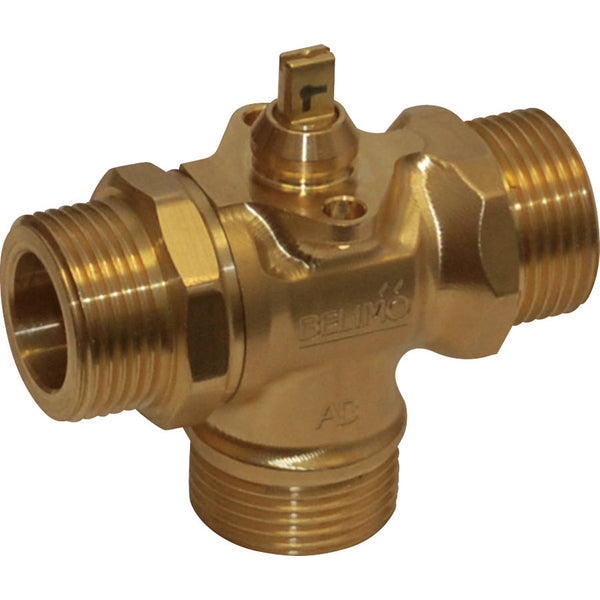 Belimo 3-Way Ball Valve G3/4 Kvs3.6 100-240VAC Fail-Safe 75s 2-point 1Nm IP40 Terminal C520Q-J/CQK230A-T