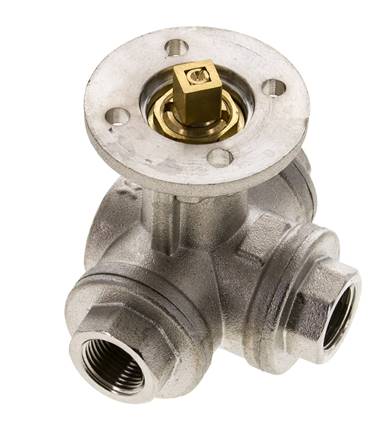 G3/8'' 3-Way L-port Ball Valve Brass ISO-Top 40bar - BL3BAL