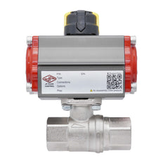 Pneumatic Ball Valve G1 1/2'' Brass Spring Closing