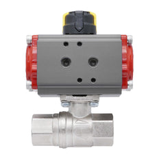 Pneumatic Ball Valve G1 1/2'' Brass Double Acting