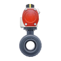 63mm 2-Way PVC Pneumatic Ball Valve Spring Open