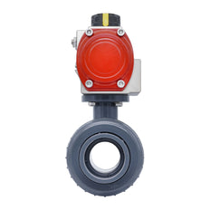 63mm 2-Way PVC Pneumatic Ball Valve Spring Open