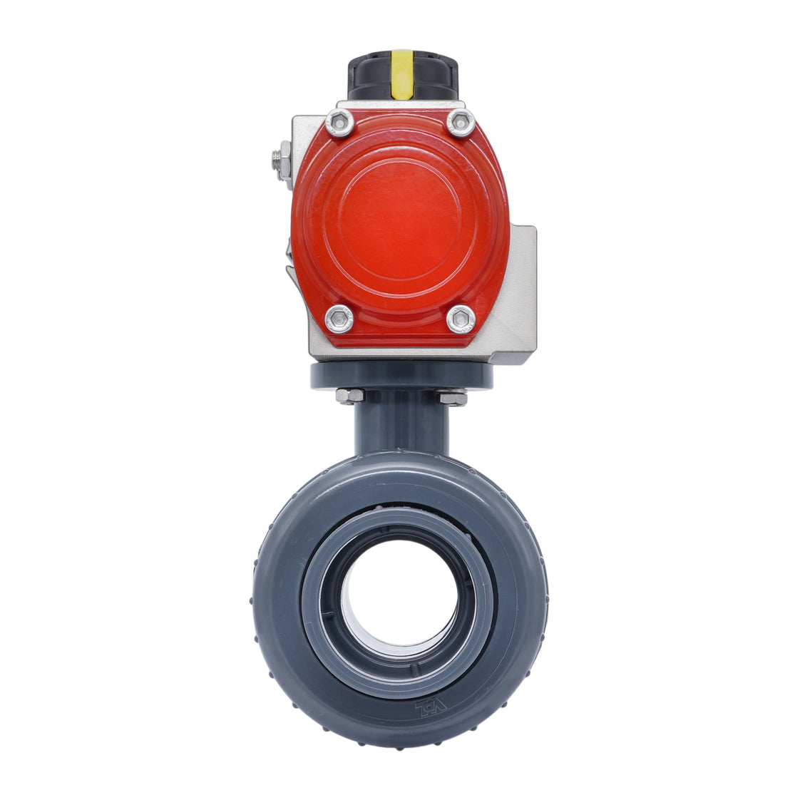 50mm 2-Way PVC Pneumatic Ball Valve Spring Open