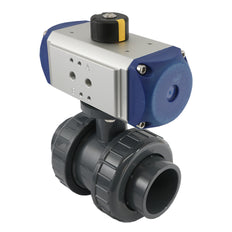 32mm 2-Way PVC Pneumatic Ball Valve Double Acting - VDL