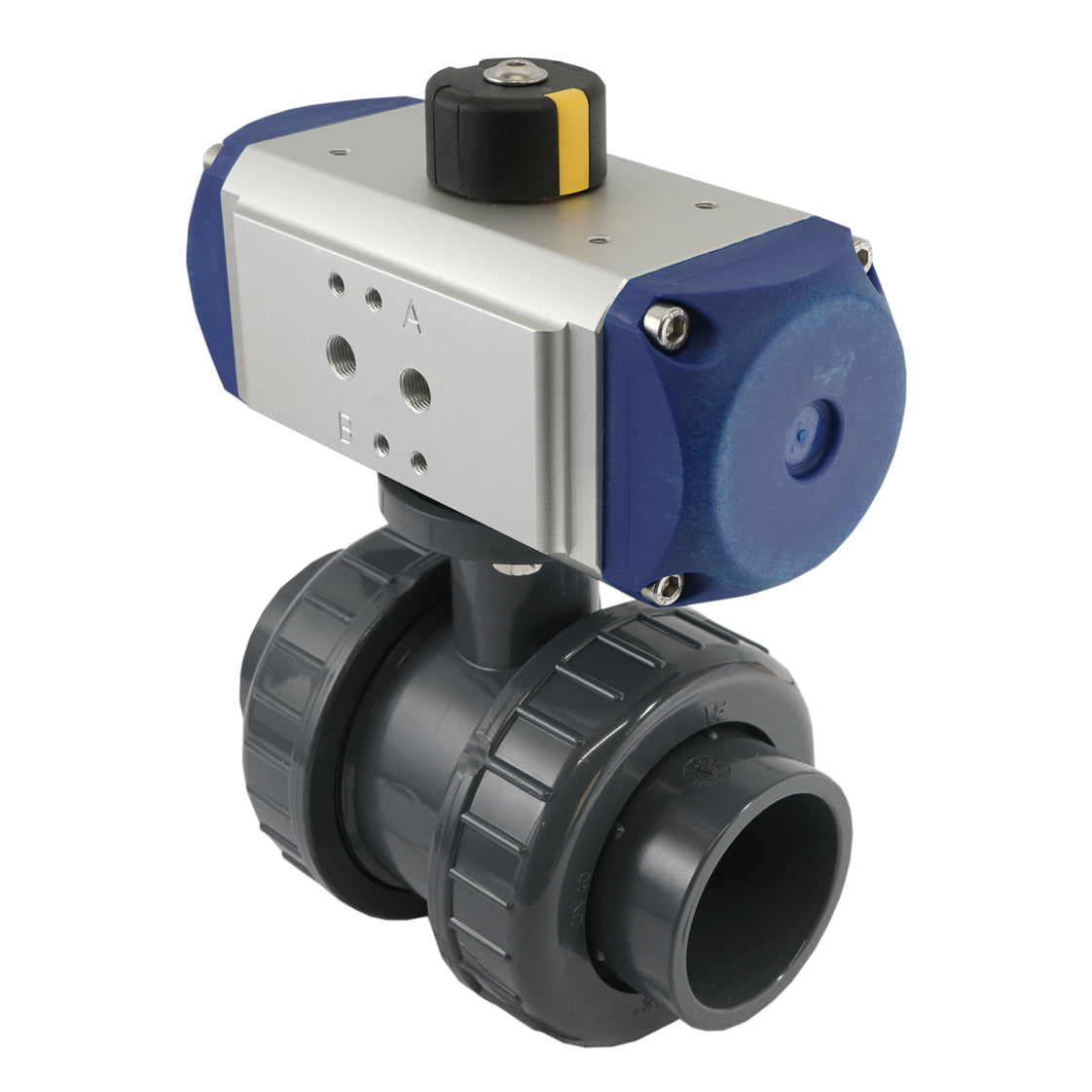 50mm 2-Way PVC Pneumatic Ball Valve Double Acting - VDL