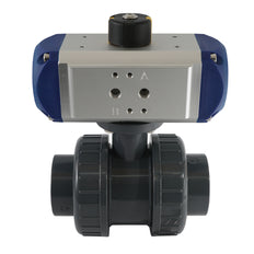 50mm 2-Way PVC Pneumatic Ball Valve Double Acting - VDL
