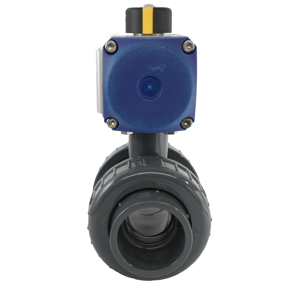 50mm 2-Way PVC Pneumatic Ball Valve Double Acting - VDL