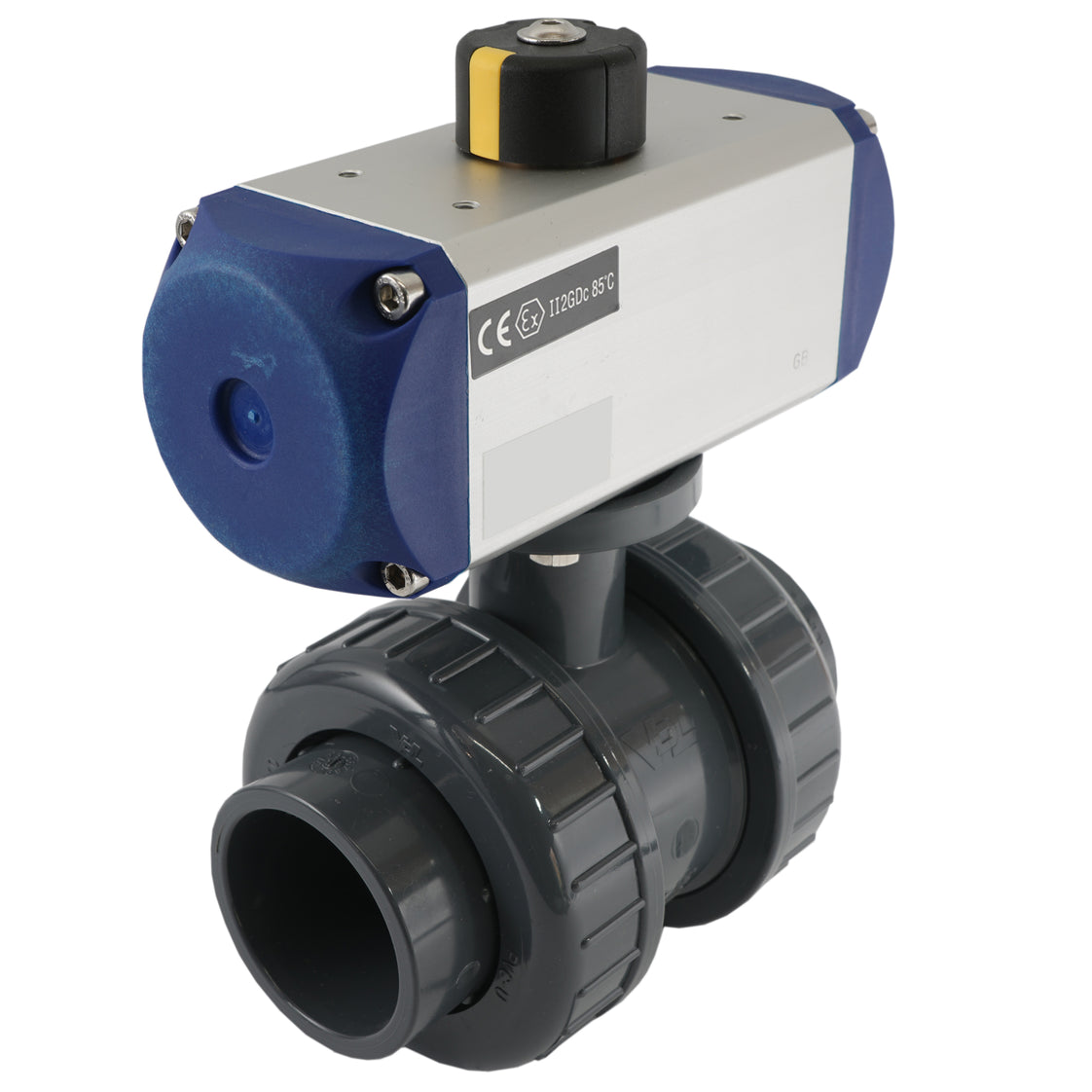 50mm 2-Way PVC Pneumatic Ball Valve Spring Open - VDL