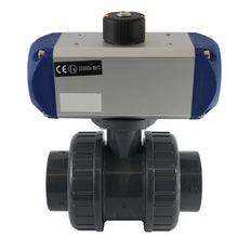 50mm 2-Way PVC Pneumatic Ball Valve Double Acting - VDL
