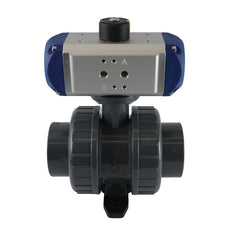 63mm 2-Way PVC Pneumatic Ball Valve Spring Open - VDL