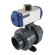 63mm 2-Way PVC Pneumatic Ball Valve Spring Closed - VDL