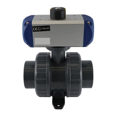 63mm 2-Way PVC Pneumatic Ball Valve Spring Closed - VDL