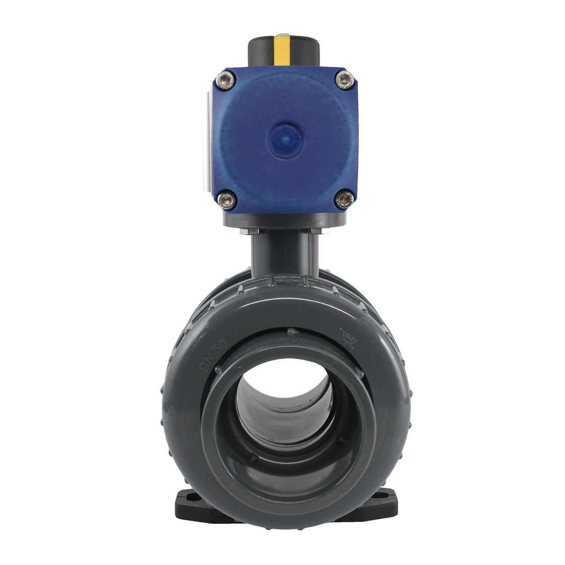 63mm 2-Way PVC Pneumatic Ball Valve Double Acting - VDL